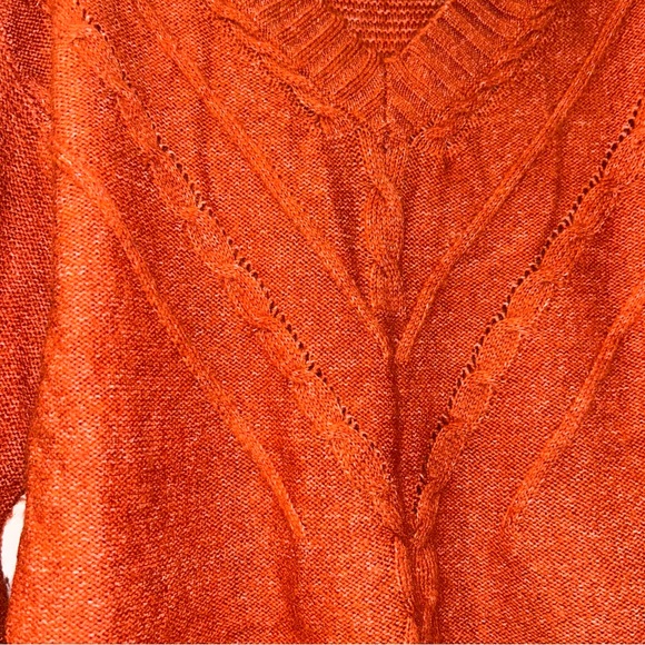 Bibi Women's Orange Rust Sweater - Picture 3 of 7